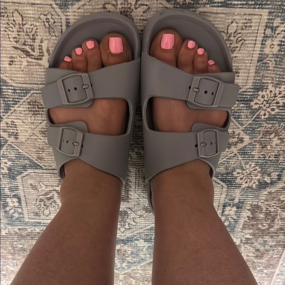 Maurices Gray Sandals Minimalist Design Comfort
